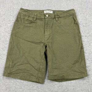 Flylow Gear Macready Short Men's Small Green Cotton Canvas 8"‎ Stretch Workwear